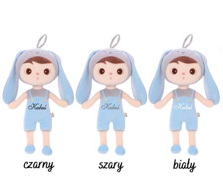 Metoo Personalized Blue Bunny Boy Doll