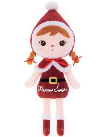 Set of Dolls - Personalized Bear Girl and Christmas Doll