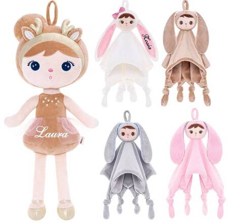Set of Dolls - Personalized Golden Deer and DouDou