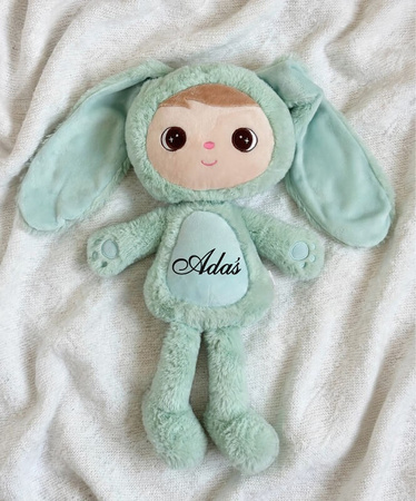 Lalka Metoo personalizowany Puchaty Króliś Miętowy 50cm